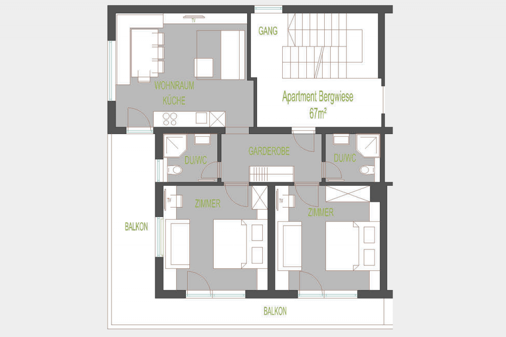 Apart Juen | Apartment Bergwiese | Grundriss